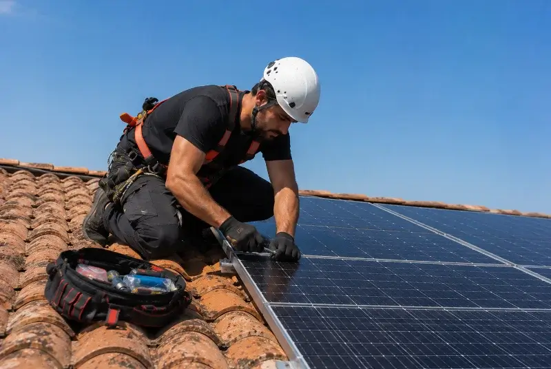 Maintenance et monitoring de panneaux solaires à Rustiques